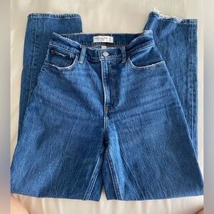 Abercrombie 90s Straight Ultra High Rise Curve Love Jeans